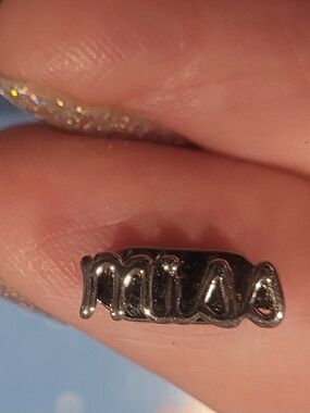 Keep Collective Sterling Silver Tone 'Miss' Slider Charm